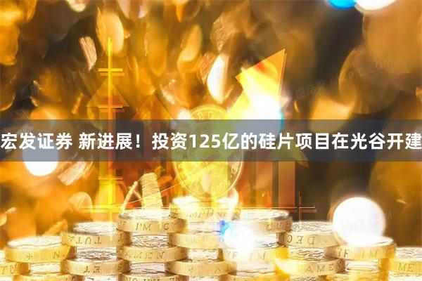 宏发证券 新进展！投资125亿的硅片项目在光谷开建