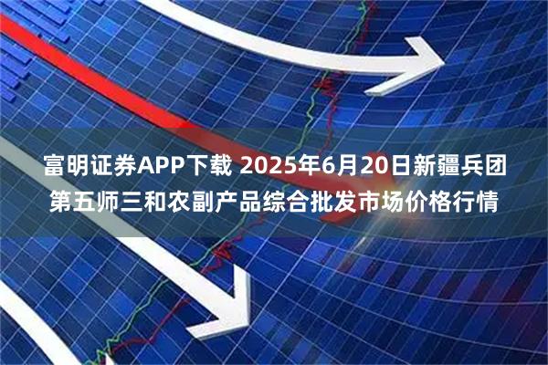 富明证券APP下载 2025年6月20日新疆兵团第五师三和农副产品综合批发市场价格行情